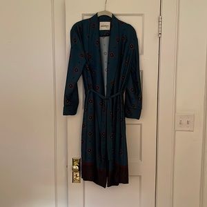 Silk jewel toned dress/duster/robe.